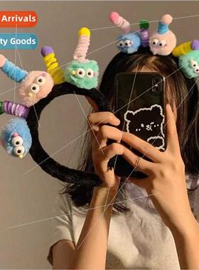 Cute cartoon twisted stick small cinderblock hair band headd