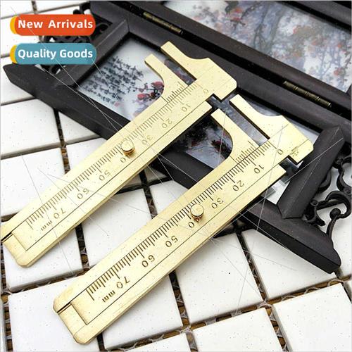 Brass Calipers Portable Mini Vernier Ruler Outdoor EDC Tools