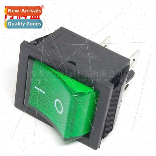 Green Boat Swch KCD4-201 4-pin 2-speed wh light Rocker Power