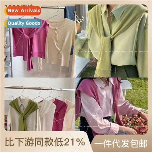 Solid Color 6 Wool Korean Knted Outerwear Autumn Small Shawl