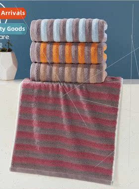 Pure cotton admted face towel color weave striped towel 100