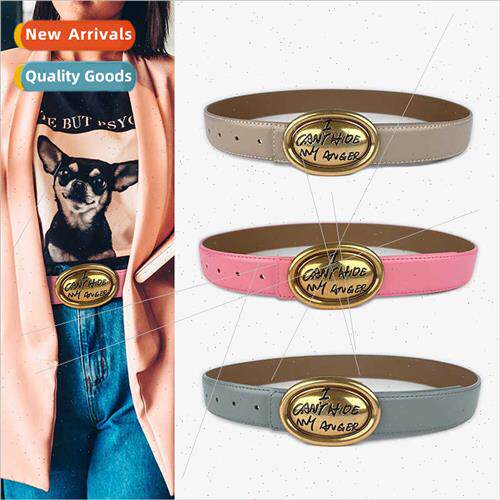 Cowhide Leather Women Belt Wide Jeans Coat Jacket Premium Se