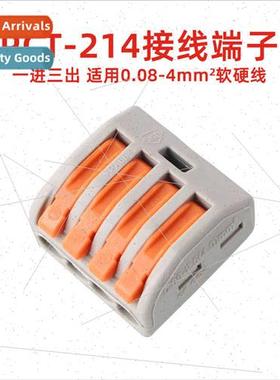 PCT-214 connector 5 holes 222-414 soft hard wire crimp cap f