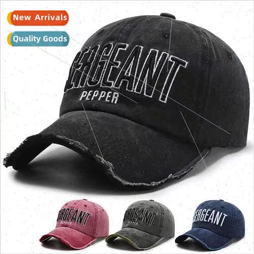 Cowboy baseball hat men tide female Korean washed do old emb