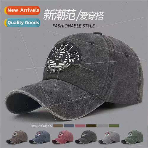 New retro embroidery three-dimensional letters baseball cap