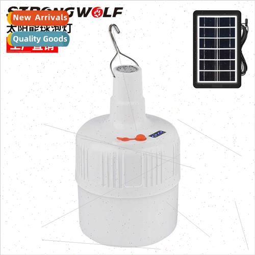 New solar LED bulb light rechargeable intelligent remote con