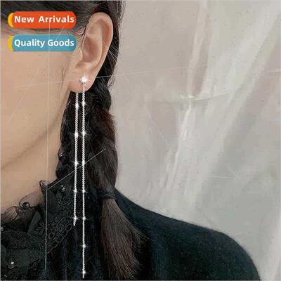 Long Tassel Earrings Extra Long Chain Chinese Female Earring