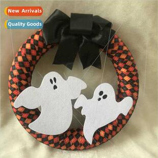 Halloween DIY Wreath Door Hanging Wreath Skeleton Haunted Ho