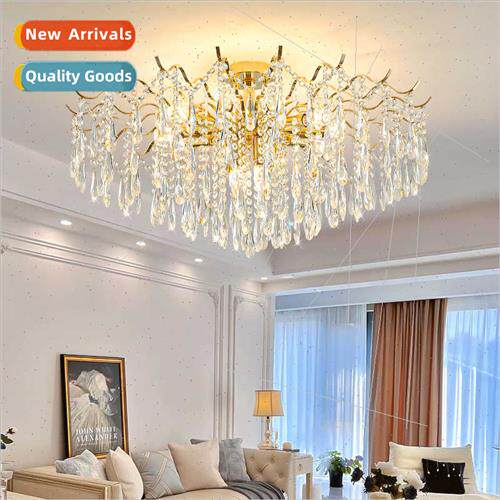 French snuffer light light luxury crystal living room light