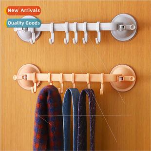 Locking suction cup 6 hooks kchen bathroom bathroom wall hoo