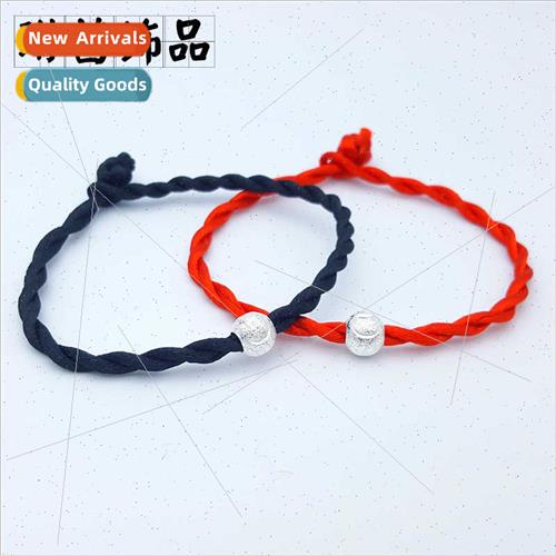 Small gift red rope bracelet couple electroplating 925 silve