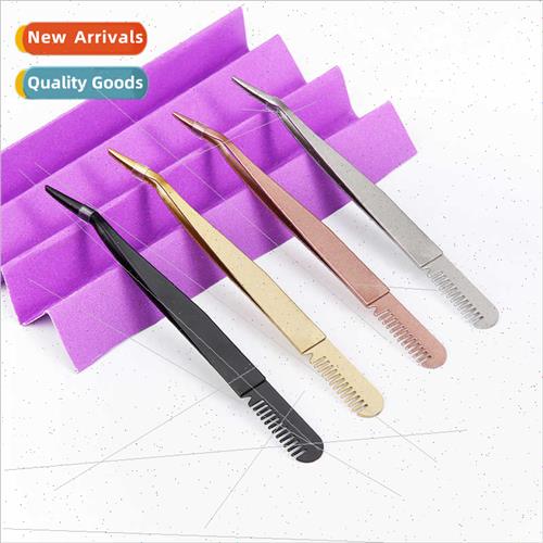 Stainless steel comb eyebrow curler easy to clip false eyela