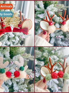 Christmas hair clips new antler headdress hair accessories 2
