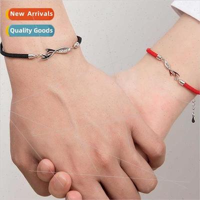 Koi couple bracelets niche pair braided bracelet men women 2