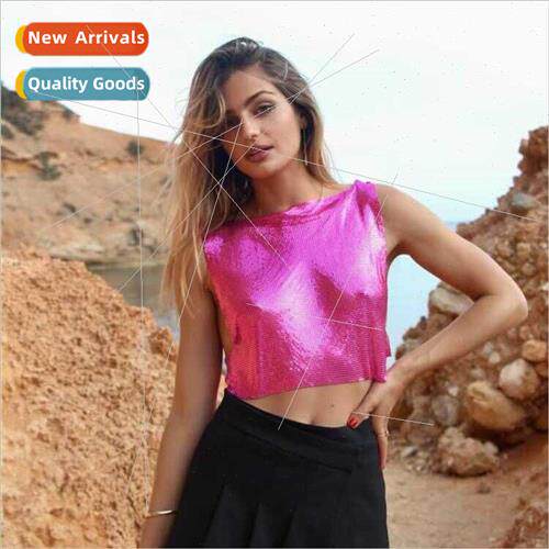 YH3715 Europe vest fashion rhinestone inlaid diamond cloth s