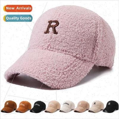 Autumn winter new lambswool baseball cap female Korean  R le