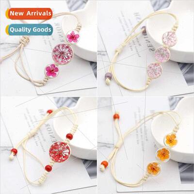 Japan Accessories Plant Specimen Dried Flower Bracelet A sky