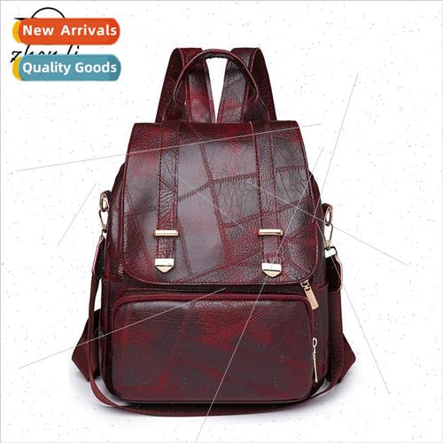 bags bags female new Europe retro shoulder bag PU soft leath