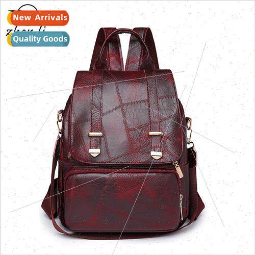 bags bags female new Europe retro shoulder bag PU soft leath