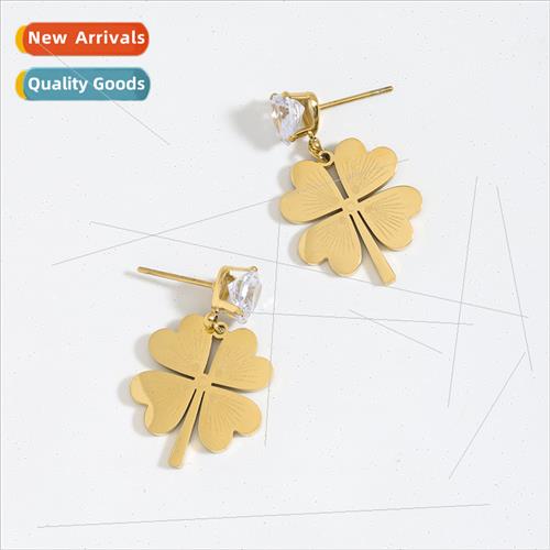 Europe exquise personalized clover earrings earrings high  s