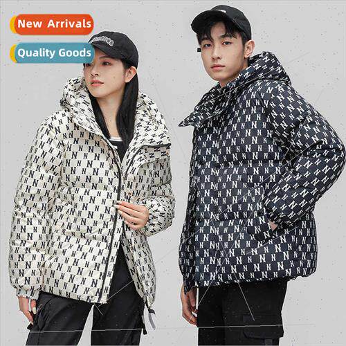 Men hooded short down jacket winter new youth tide fashion f