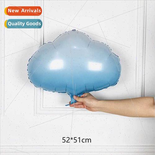 New shaped large blue gradient color weather cloud aluminum