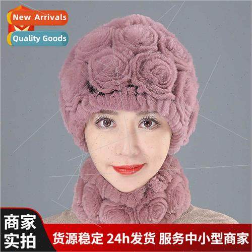 Women fall winter warm hat mom fashion ear protection hat fu
