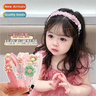 Children hair bundles hair bands 2023 new ltle girl sweet pr