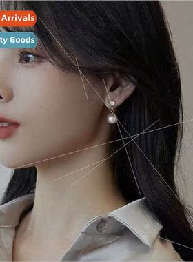 Shell earrings pearl earrings female 2022 new niche fan earr