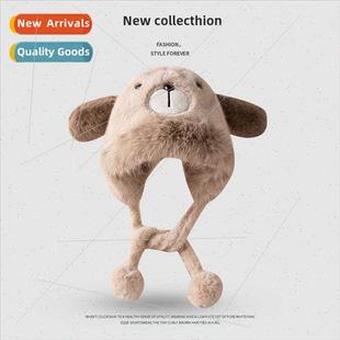 winter hat fur cute bal warm bear thickened Cartoon Japanese