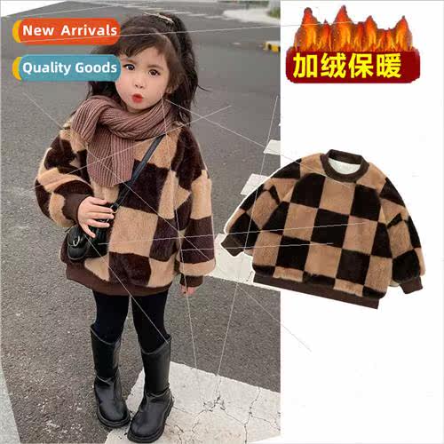 2023 fall winter new children warm outside double-sided velv