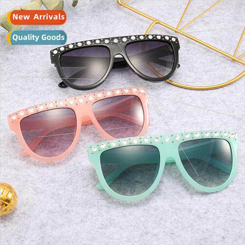20036 Fashion diamond-set sunglasses women 2019 new color su