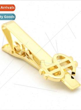 Thickened plating gold U.S. dollars styling tie clip men jew