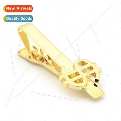 Thickened plating gold U.S. dollars styling tie clip men jew