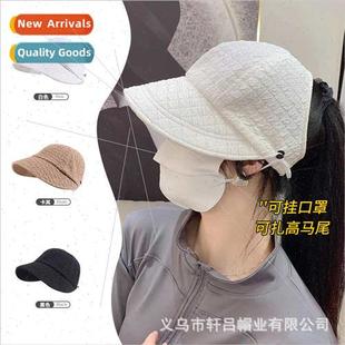 hang mask tie plaid ponytail cap can tongue bubble duck