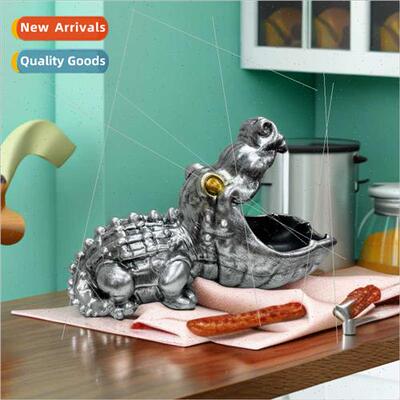 Cartoon crocodile resin craft storage home furnishings livin