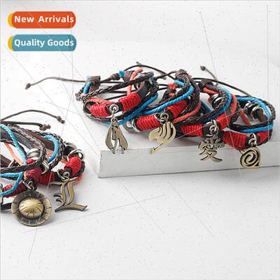 Anime  hand jewelry King of Thieves Death Note Naruto leathe