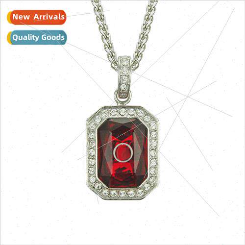 Men pendant necklace Europe hip-hop men stainless steel diam