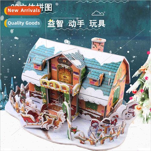 DIY large paper 3d three-dimensional puzzles children handma