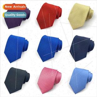 men tie polyester 8cm business typed combination casual hand