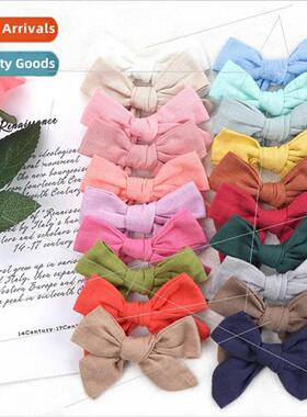 Europe Children Hair Accessories Pure Color Bamboo Cotton ne