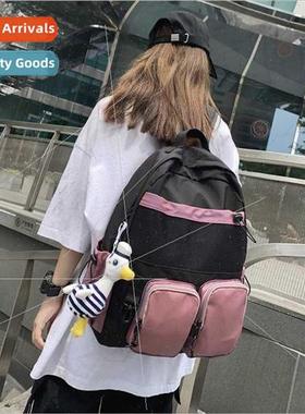 new HK shoulder bag machine ins wind tide cool couple reflec