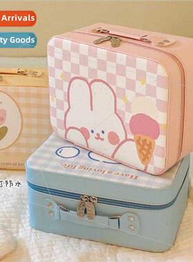 ins new cute rabb makeup box girl heart portable large capac