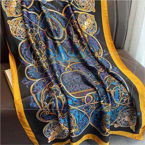 Nepalese ethnic cashew flower printed scarf sun shawl female