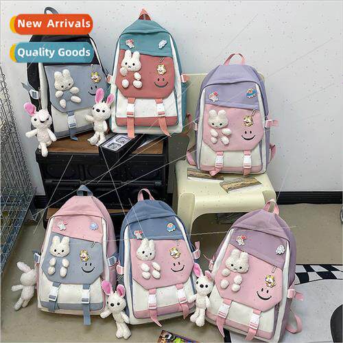 Large capacy nylon shoulder bag female new cartoon cute girl