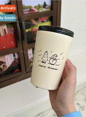 Ins wind original simple Christmas 304  cup portable portabl
