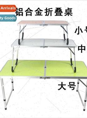Folding computer table large medium small aluminum alloy fol