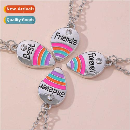 new creative colorful good friend love necklace Best Friends