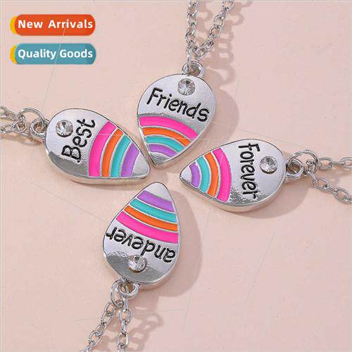 new creative colorful good friend love necklace Best Friends