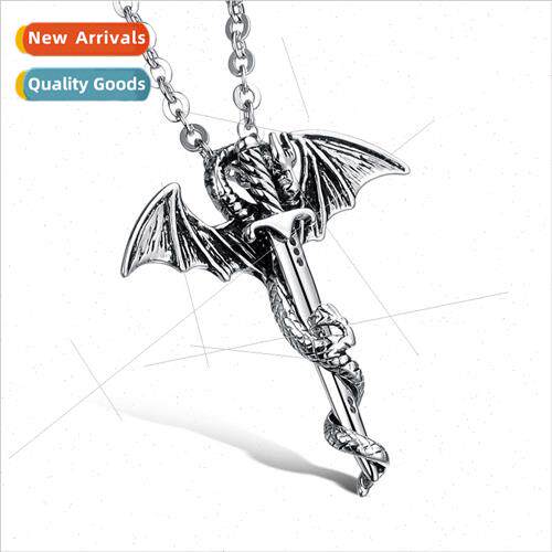 Men Titanium Necklace适用Europe Hipster Rock Fashion Shou Lo
